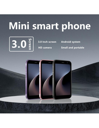 Mini Teléfono 4G Soyes 3" Doble SIM 32GB Negro Batería 2000mAh