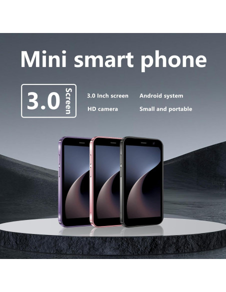 Mini Teléfono 4G Soyes 3" Doble SIM 32GB Negro Batería 2000mAh