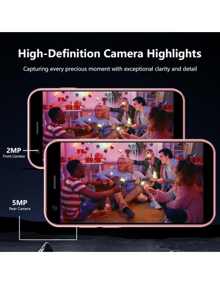 Mini Teléfono 4G Soyes 3" Doble SIM 32GB Negro Batería 2000mAh