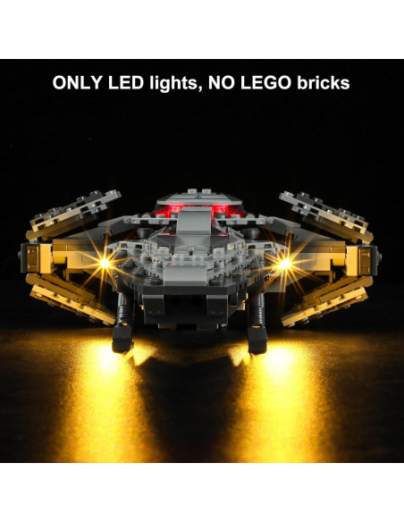 Kit de Luz LED Vaodest para Lego 75383 Infiltrador Sith