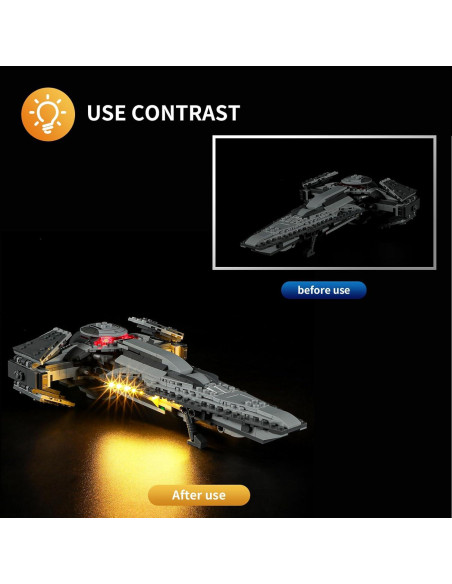 Kit de Luz LED Vaodest para Lego 75383 Infiltrador Sith
