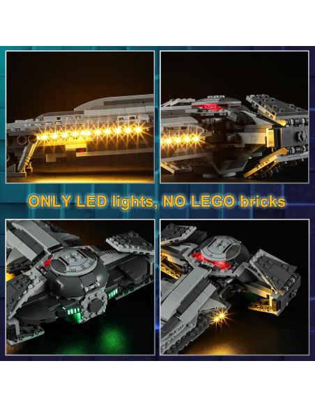Kit de Luz LED Vaodest para Lego 75383 Infiltrador Sith