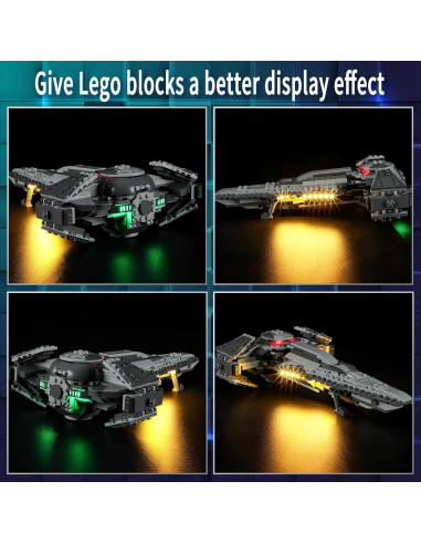 Kit de Luz LED Vaodest para Lego 75383 Infiltrador Sith