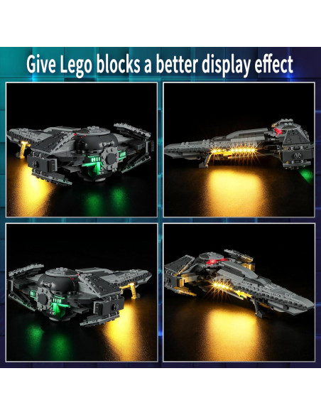 Kit de Luz LED Vaodest para Lego 75383 Infiltrador Sith