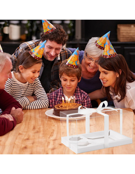 Caja Combo JCD para Pasteles y Cupcakes 3 Pcs - Transparente