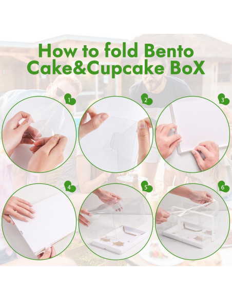 Caja Combo JCD para Pasteles y Cupcakes 3 Pcs - Transparente
