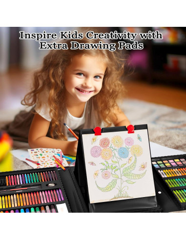 Kit de Arte KINSPORY 290 Piezas para Niños 4+ con Caballete