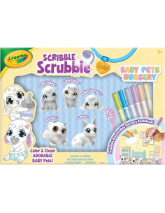 Juego de Guardería Scribble Scrubbie Crayola con Mascotas Bebé 2
