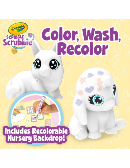 Juego de Guardería Scribble Scrubbie Crayola con Mascotas Bebé Juego de Guardería Scribble Scrubbie Crayola con Mascotas Bebé