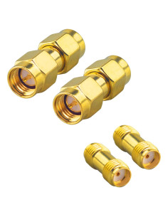 Kit de Adaptadores SMA 4PCS Kaunosta - Macho y Femenino