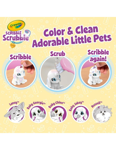 Juego de Guardería Scribble Scrubbie Crayola con Mascotas Bebé Juego de Guardería Scribble Scrubbie Crayola con Mascotas Bebé