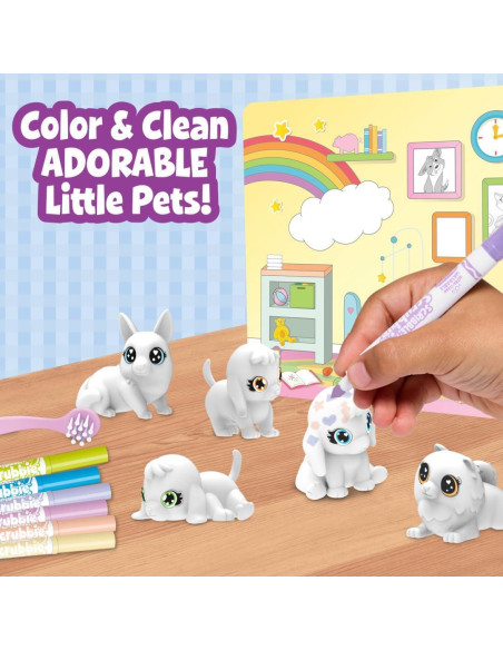Juego de Guardería Scribble Scrubbie Crayola con Mascotas Bebé Juego de Guardería Scribble Scrubbie Crayola con Mascotas Bebé