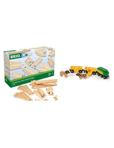 Juego de Tren de Granja BRIO World 33404 + Expansión 33402