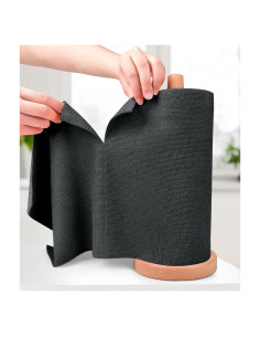 KitchLife Paños de Microfibra Reutilizables 20 Hojas Negro