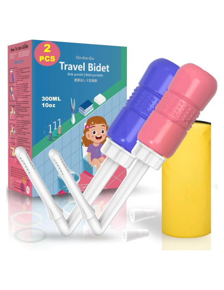 Paquete de 2 Botellas Peri 300ml Ducha Vaginal Azul/Rosa