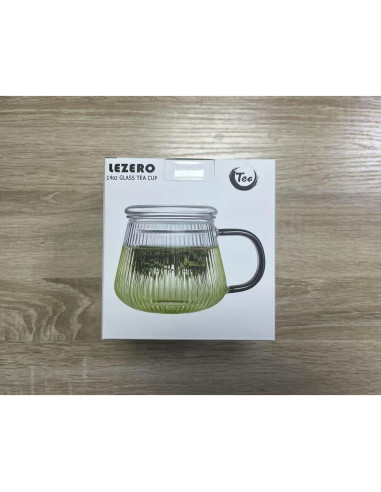 Taza Infusora de Té Lezero de Vidrio Borosilicato 414ml