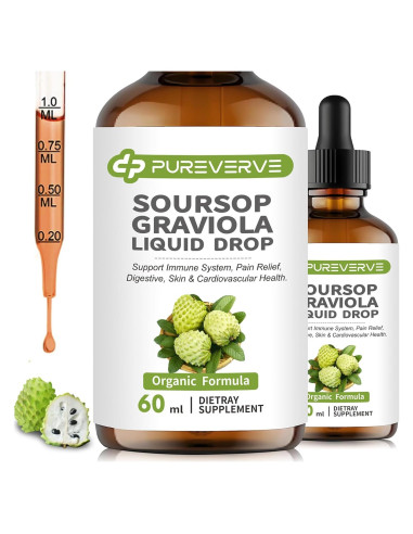 Gotas Líquidas de Graviola Pureverve 59.15 ml - Salud Inmunológica