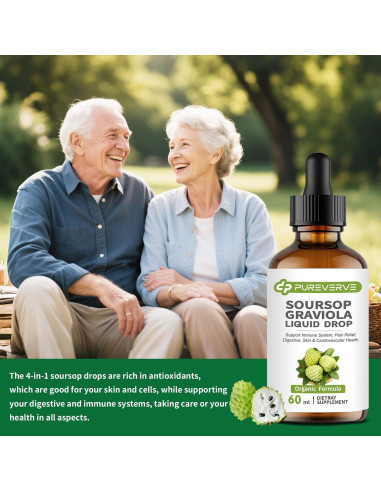 Gotas Líquidas de Graviola Pureverve 59.15 ml - Salud Inmunológica