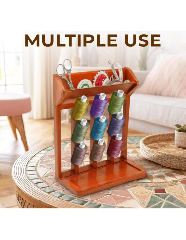 Soporte Vertical de Madera Nabytok para Secado de Botellas 9 Ganchos