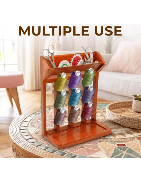 Soporte Vertical de Madera Nabytok para Secado de Botellas 9 Ganchos