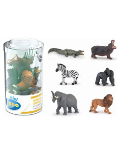 Figuritas Mini Papo Pintadas a Mano - Conjunto Salvaje 1 - 6 pcs