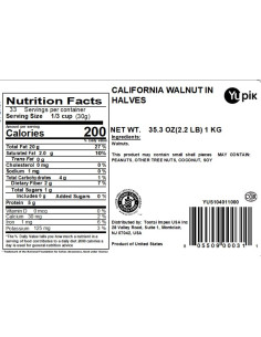 Nueces de California Yupik Crudas 1 kg - Sin Sal, Veganas 2