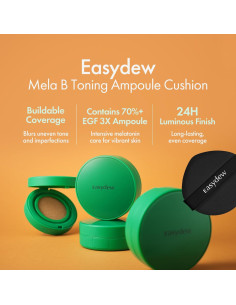 Easydew Mela B Toning Ampoule Cushion 12.7g - Base Antienvejecimiento 2