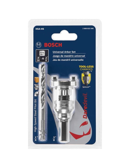 Arbor Universal SpinLOCK Bosch HSA-HS con Broca Piloto