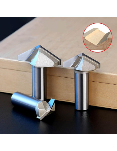 Broca en V 50mm TavRav con punta de carburo para madera