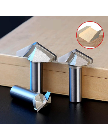 Broca en V 50mm TavRav con punta de carburo para madera