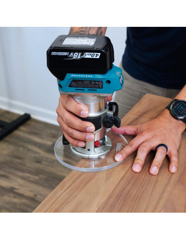 Placa Base Redonda 15.24 cm Acrílico para Router Makita