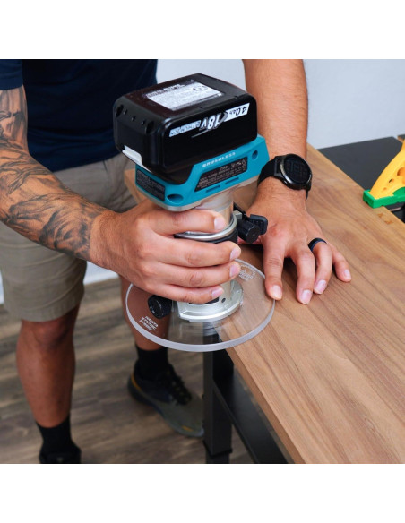 Placa Base Redonda 15.24 cm Acrílico para Router Makita