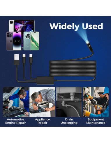 Cámara Endoscópica Doble Lente Trizotek 1920HD IP67