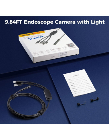 Cámara Endoscópica Doble Lente Trizotek 1920HD IP67