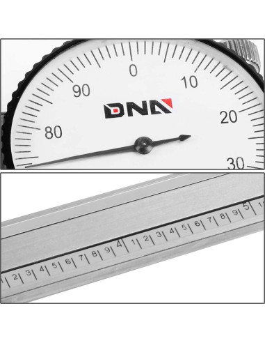 Calibrador de Dial Acero Inoxidable DNA Motoring 15.24 cm