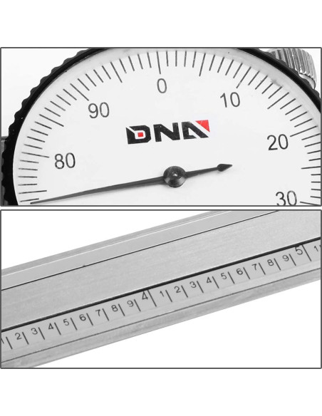 Calibrador de Dial Acero Inoxidable DNA Motoring 15.24 cm