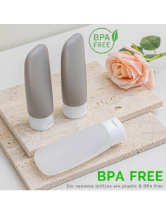 Botellas de Viaje DEWSENSI 6 Pack 2 oz Aprobadas por TSA 2