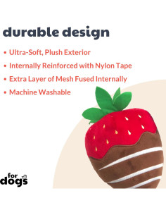 Juguete para Perros Huxley & Kent Pequeño Squeaker Chocolate Fresa 2