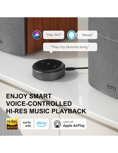 Altavoces activos Edifier R1280T con WiiM Mini Wi-Fi 2.0