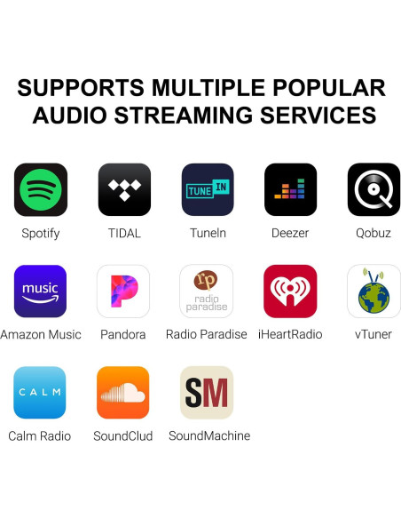 Altavoces activos Edifier R1280T con WiiM Mini Wi-Fi 2.0