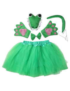 Disfraz de Cocodrilo Verde Kirei Sui para Niños 3-8 Años