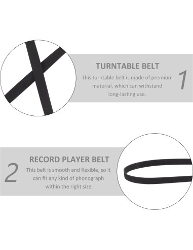 Correa de Plato Giratorio Tofficu 6 Pcs Alta Resistencia