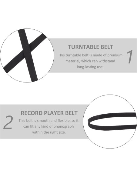 Correa de Plato Giratorio Tofficu 6 Pcs Alta Resistencia