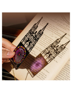Marcador de Biblia DORWBIAO Iglesia Sagrada Negro 14.99x6.1cm