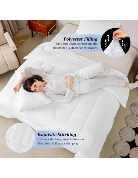 Conjunto de Edredón Individual Erosebridal Bandera Americana