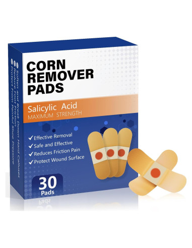 Almohadillas para eliminar callos QIYANA 30 unidades 40% ácido salicílico