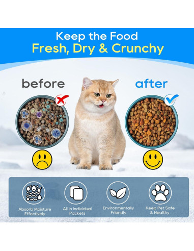 10 Paquetes Deshidratantes Cunina para Comederos Inteligentes