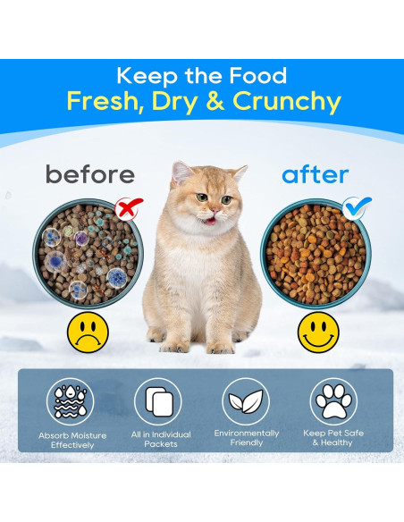 10 Paquetes Deshidratantes Cunina para Comederos Inteligentes