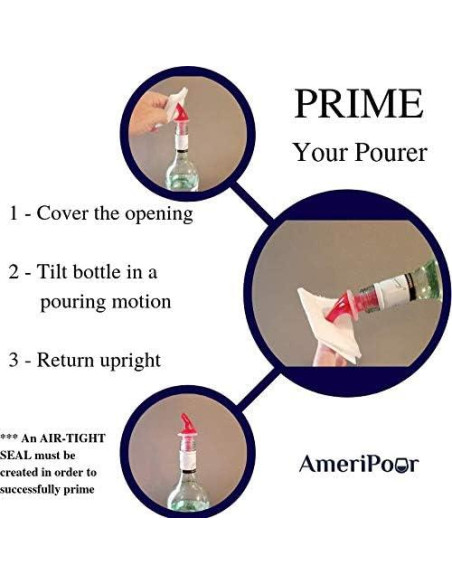 Vertedor de Licor Medido AmeriPour 30ml - 3 Paquete