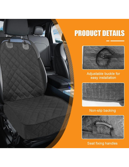 Funda de Asiento para Perro ZIMISI Impermeable Universal Negro